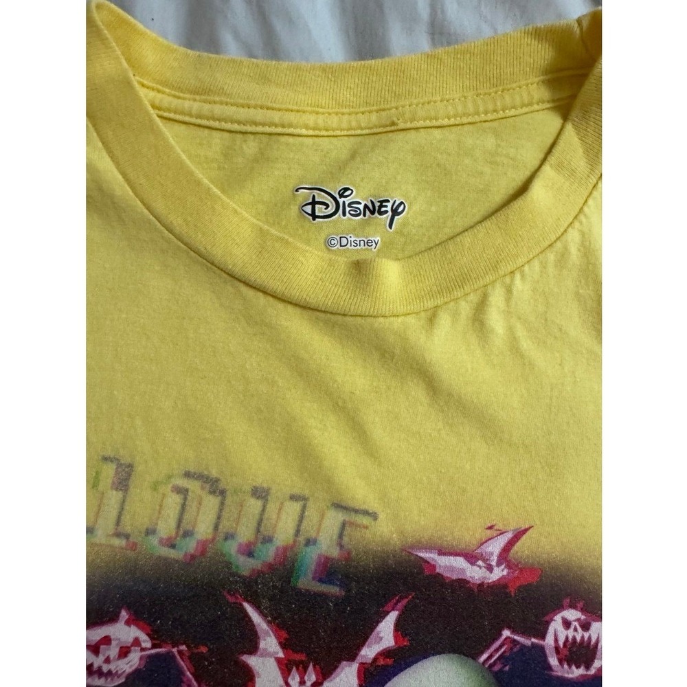 Disney Nightmare‎ Before Christmas Shirt Women Medium Yellow Jack Sally Love Tee - Picture 4 of 6